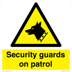 Security guards on patrol